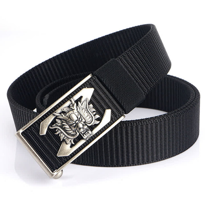 Ceinture en nylon pour homme avec lettre Z et dragon puissant