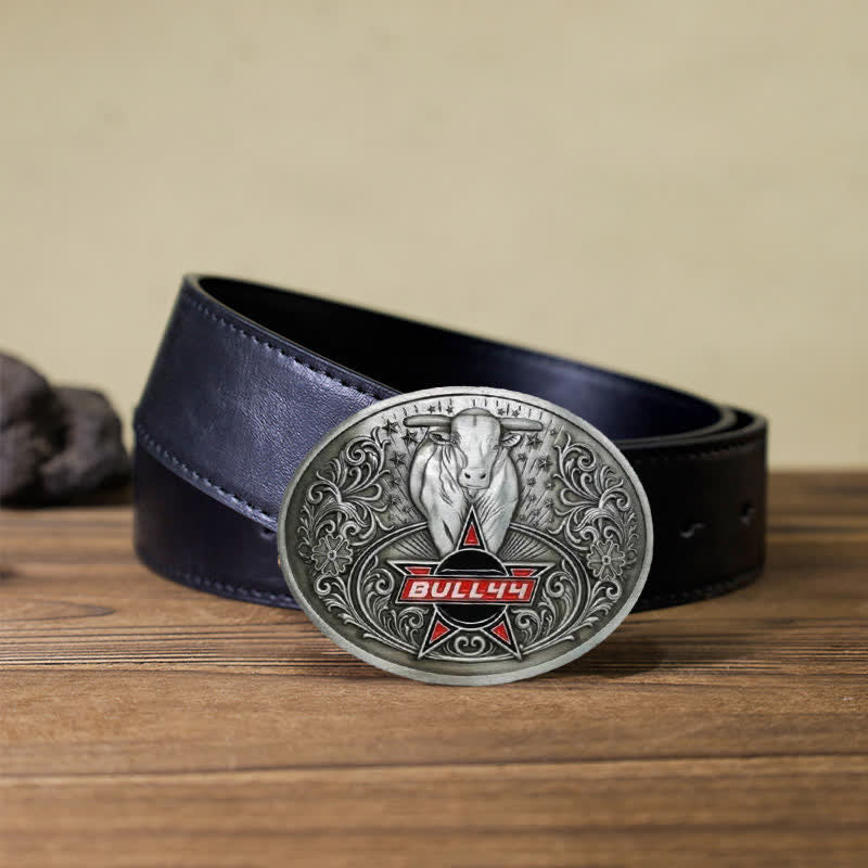Ceinture en cuir avec boucle porte-bière créative Raging Bull pour homme