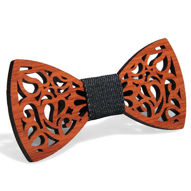 Nœud papillon en bois amusant et créatif pour homme