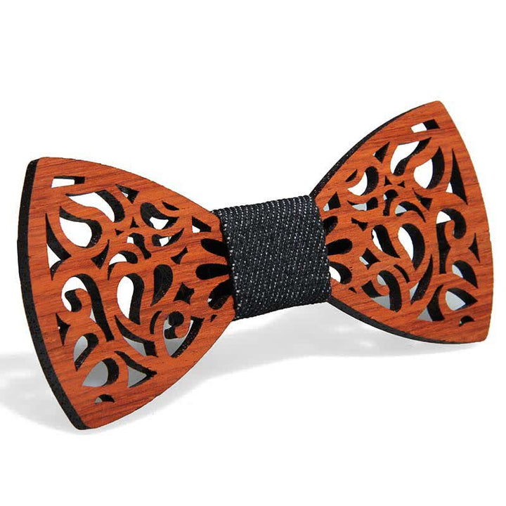 Nœud papillon en bois amusant et créatif pour homme