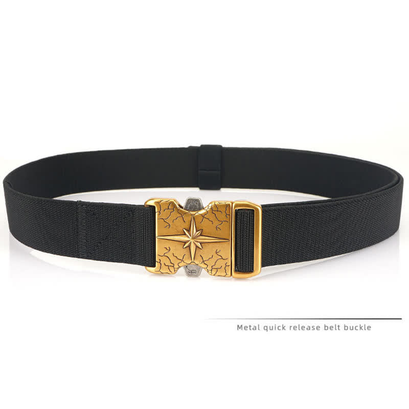 Ceinture tactique en toile élastique à dégagement rapide pour homme