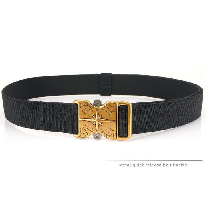 Ceinture tactique en toile élastique à dégagement rapide pour homme