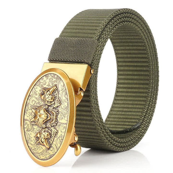 Ceinture en nylon simple pour hommes Hungry Wolves