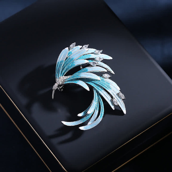 Broche Phoenix dégradé de couleurs pour femme