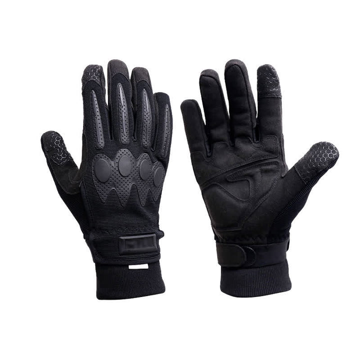 Gants tactiques noirs pour l'alpinisme en plein air, doigts longs