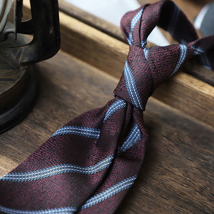 Cravate classique à rayures pour homme