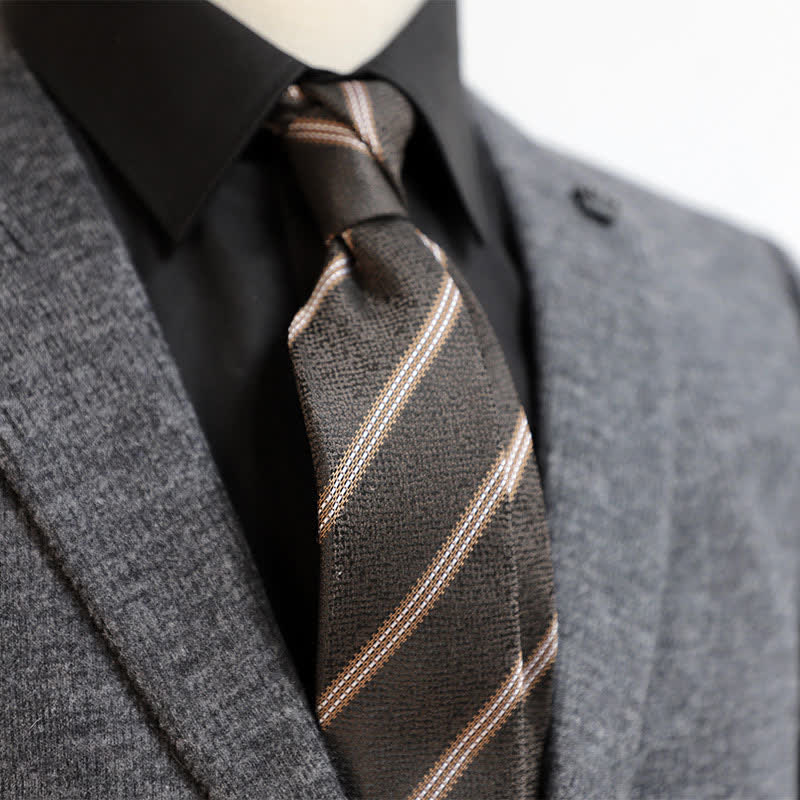 Cravate classique à rayures pour homme