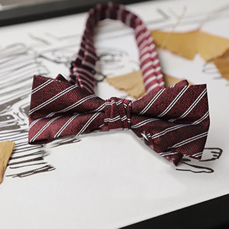 Nœud papillon Gentleman pour homme de la série Burgundy