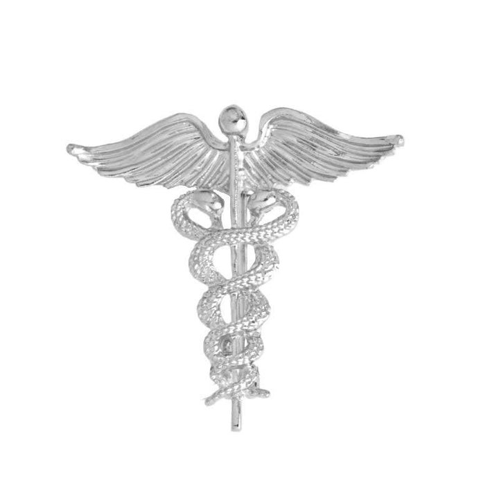 Broche Caducée Double Serpents pour Homme