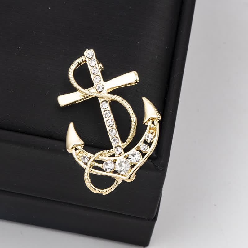 Broche ancre de bateau pour homme