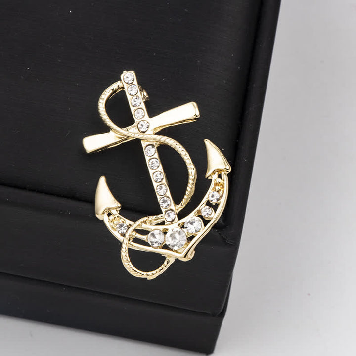 Broche ancre de bateau pour homme