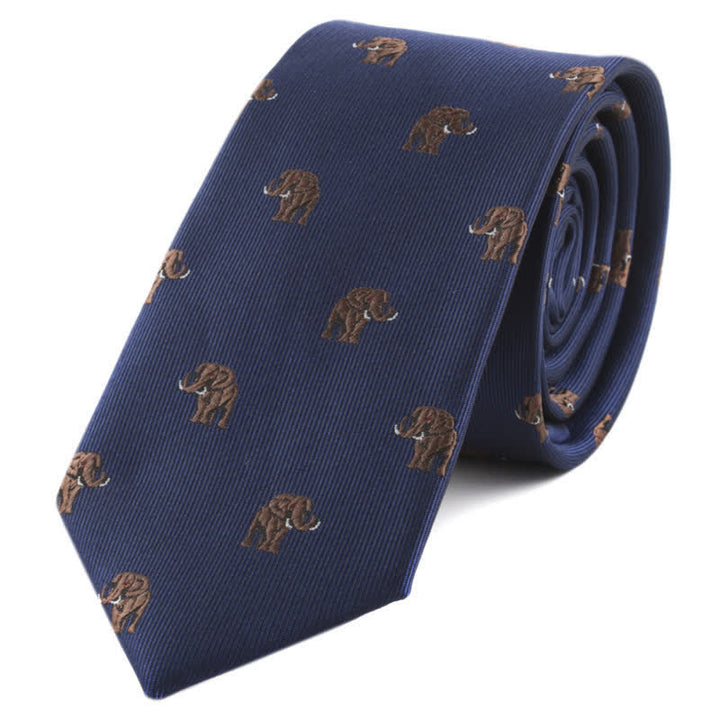 Cravate pour homme à motifs d'animaux et de poker