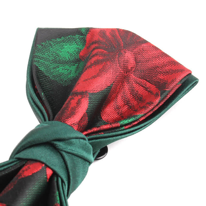 Nœud papillon élégant à motif floral et botanique pour homme