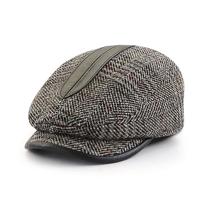 Casquette béret à visière courte de peintre vintage