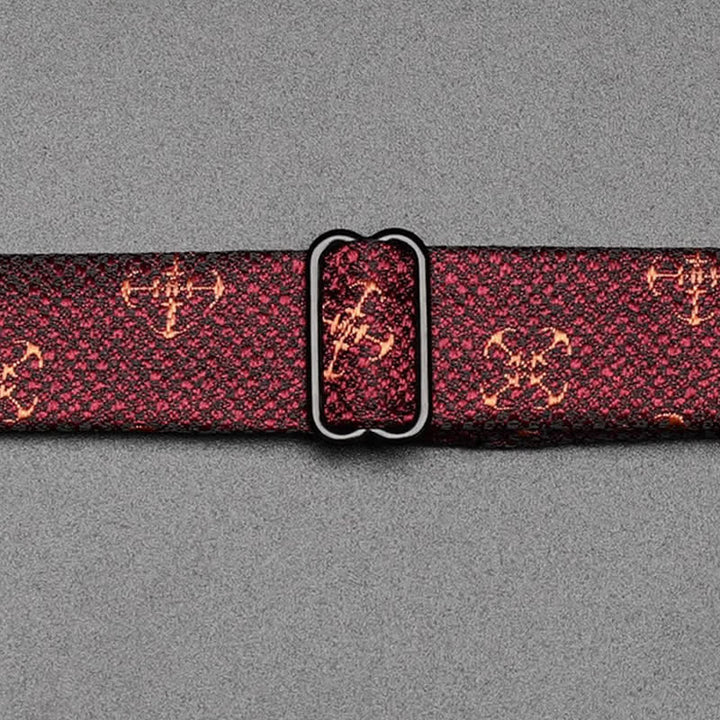 Nœud papillon décontracté bordeaux pour homme Voyager Rudder