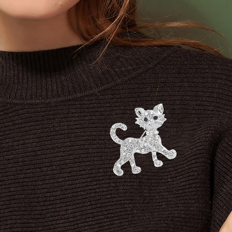 Broche chat mignon pour femme