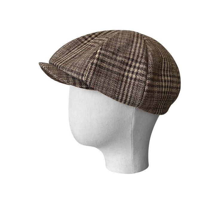 Béret octogonal à carreaux Ivy Gentlemen