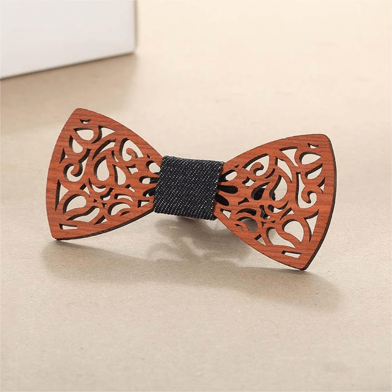 Nœud papillon en bois amusant et créatif pour homme