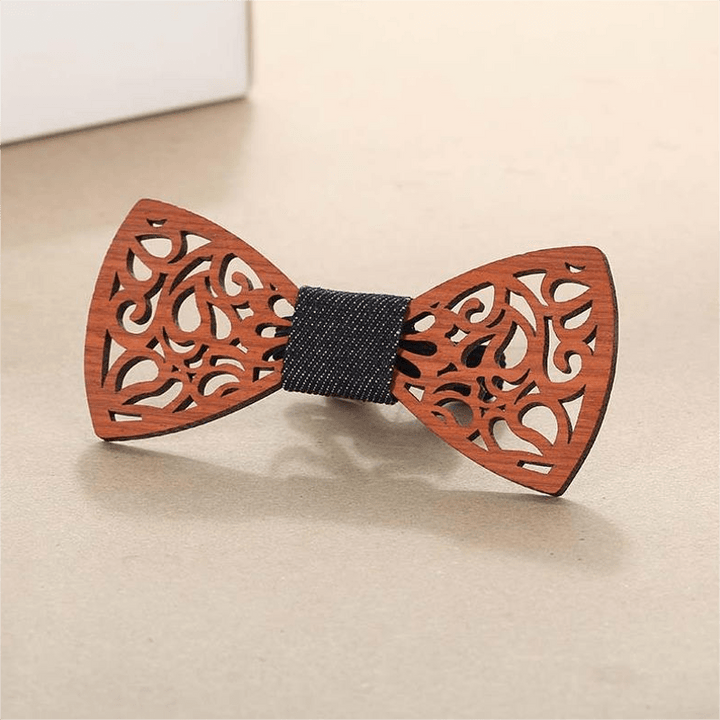Nœud papillon en bois amusant et créatif pour homme