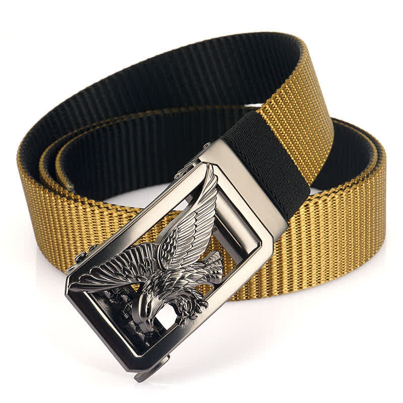 Ceinture en nylon double face Soaring Hawk Eagle pour homme
