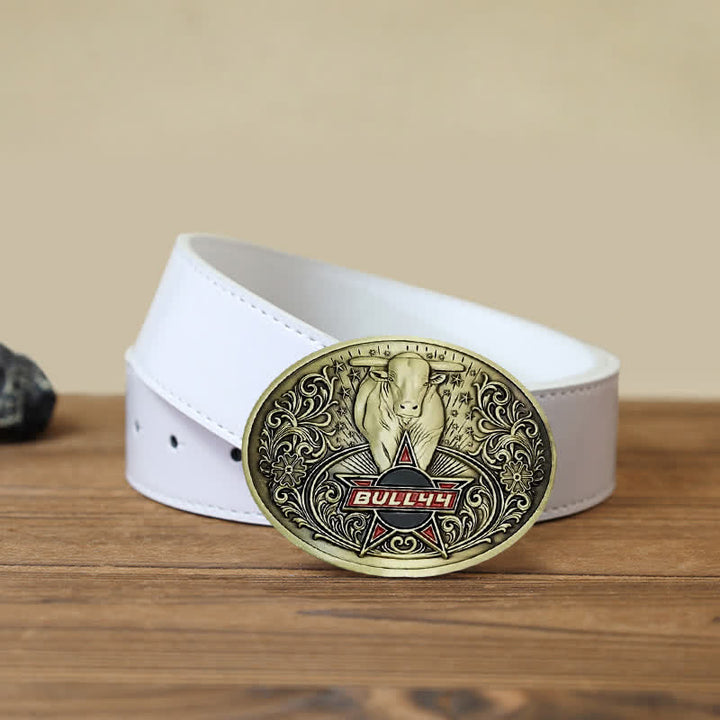 Ceinture en cuir avec boucle porte-bière créative Raging Bull pour homme