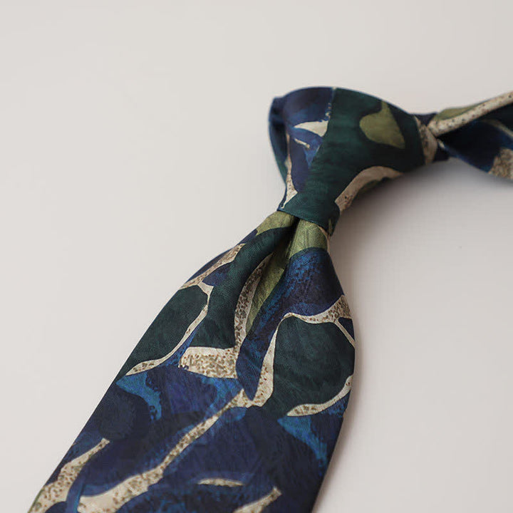 Cravate pour homme avec peinture abstraite classique - Style #4 - image 6