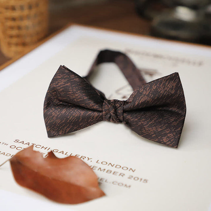 Nœud papillon uni vintage délicat pour homme