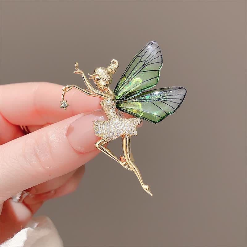 Broche fée elfe ailes d'ange pour femme