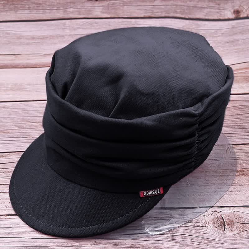 Casquette de baseball plissée à bord souple pour femme