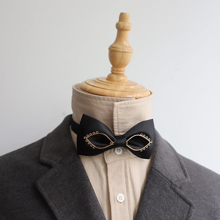Nœud papillon pour homme avec yeux dorés et audacieux