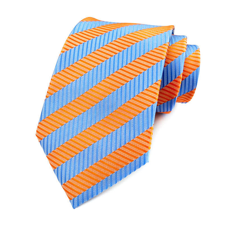 Cravate à rayures urbaines preppy pour homme