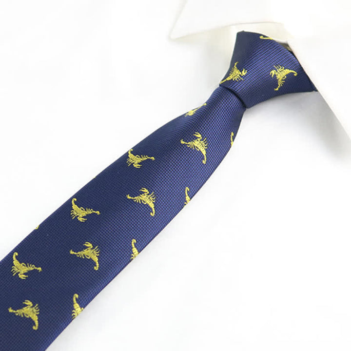Cravate pour homme à motifs animaliers amusants
