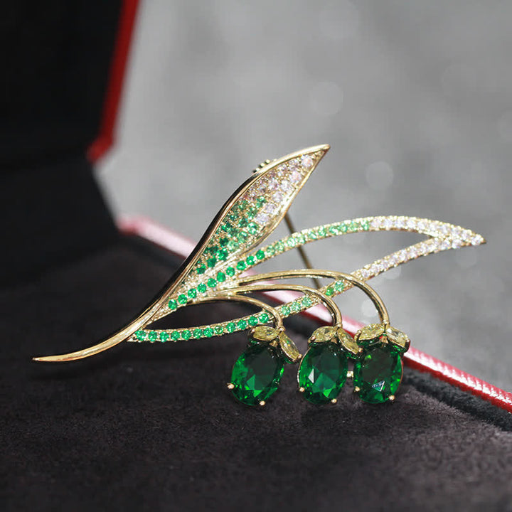 Broche muguet campanule pour femme
