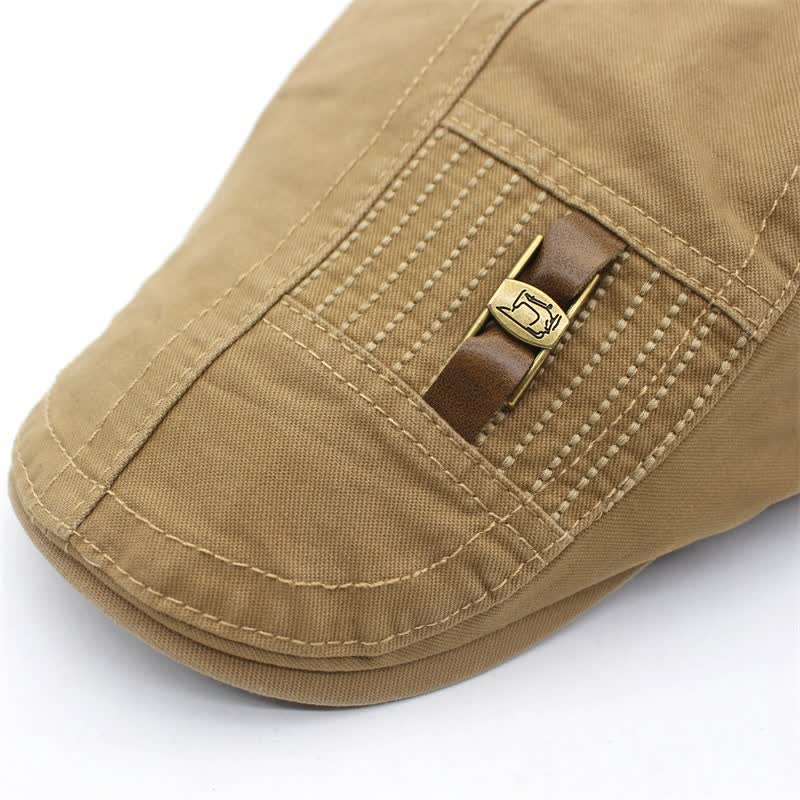 Casquette béret en coton avec boucle en cuir Freestyle