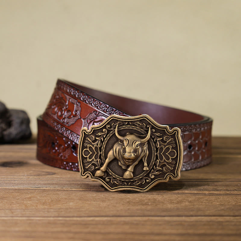 Ceinture en cuir à boucle Matador DIY pour homme