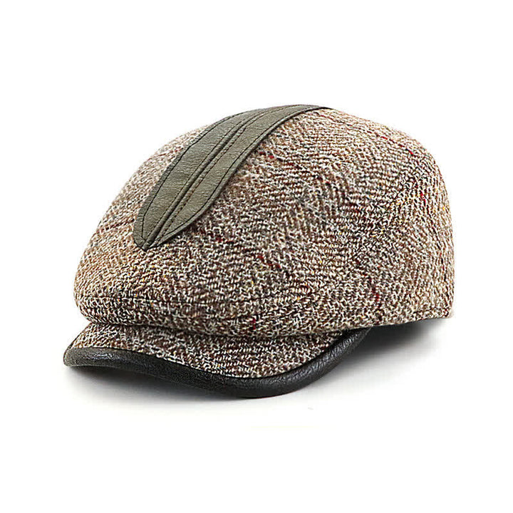 Casquette béret à visière courte de peintre vintage