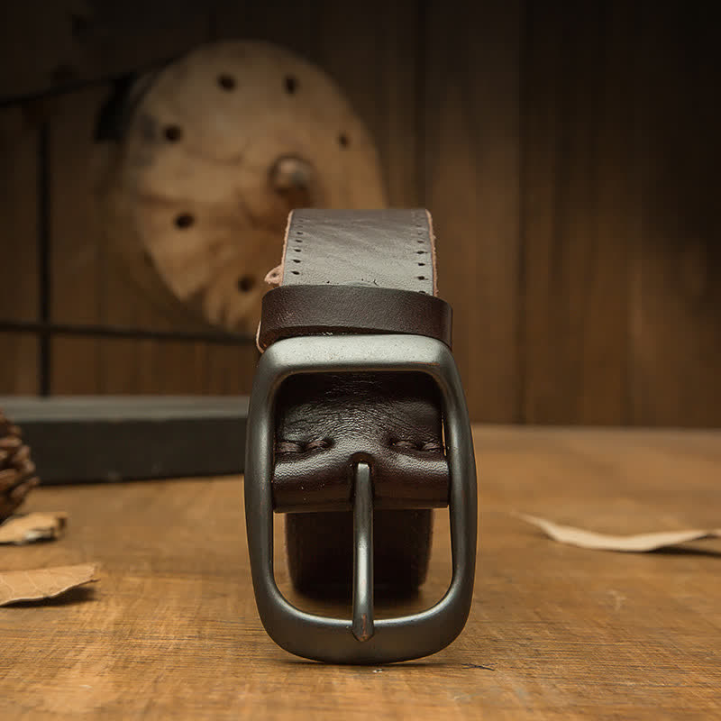 Ceinture en cuir pour pantalon rétro fait main pour homme