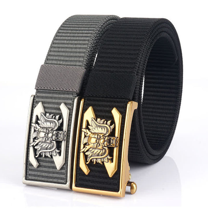 Ceinture en nylon pour homme avec lettre Z et dragon puissant