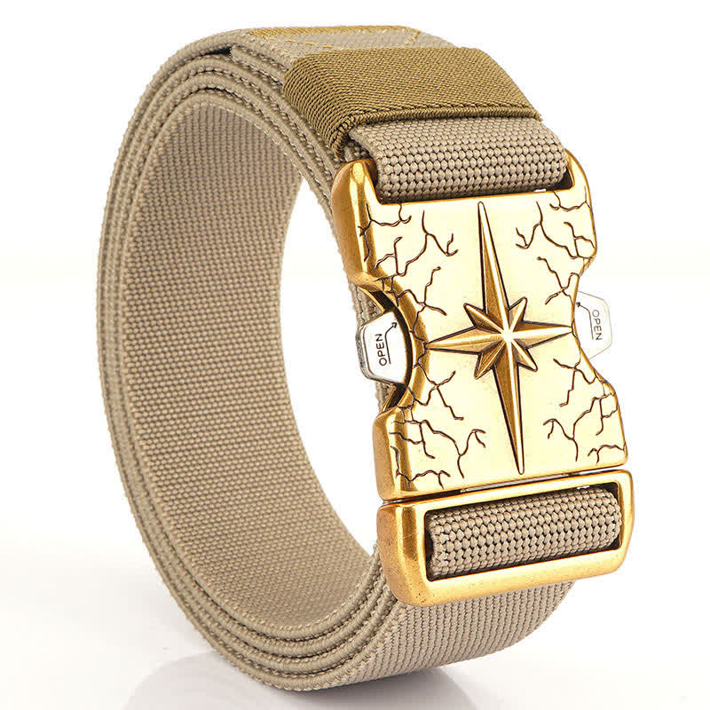 Ceinture tactique en toile élastique à dégagement rapide pour homme