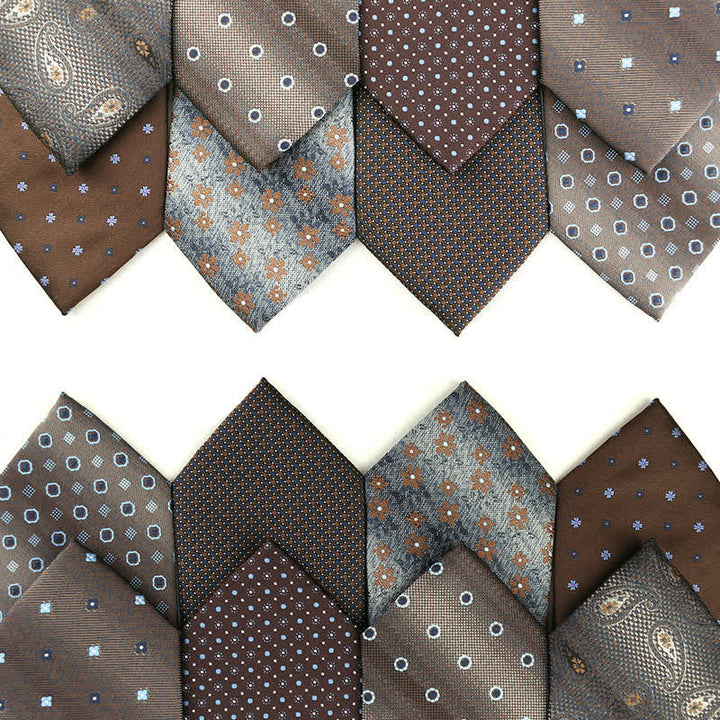 Cravate pour homme de la série Retro Brown 