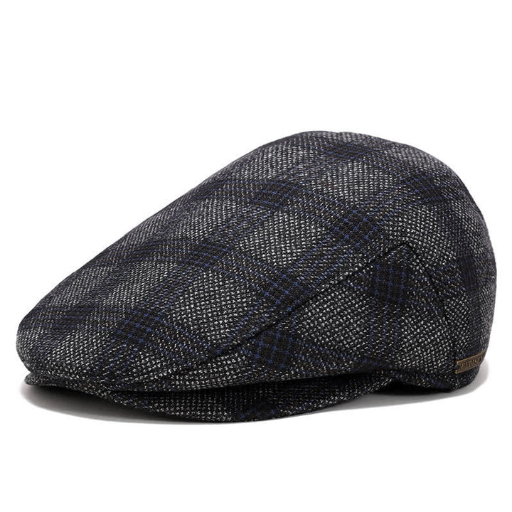 Casquette plate Sport Ivy avec béret à oreillettes - Plaid gris - Réglable (environ 22"-23 5/8") - image 12