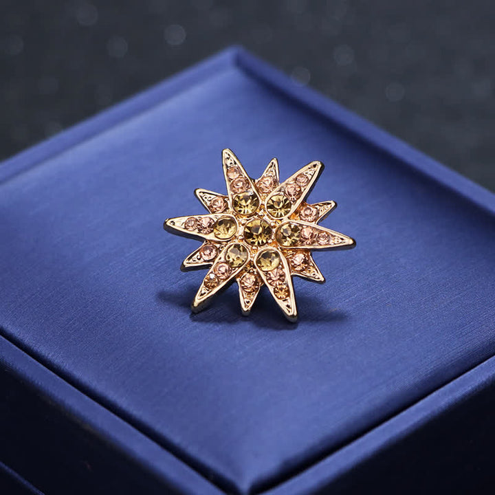 Superbe broche étoile hexagonale pour homme