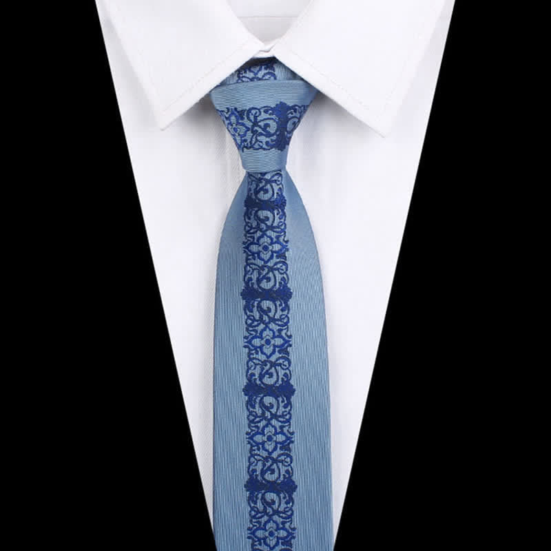 Cravate à rayures verticales patchwork moderne pour homme