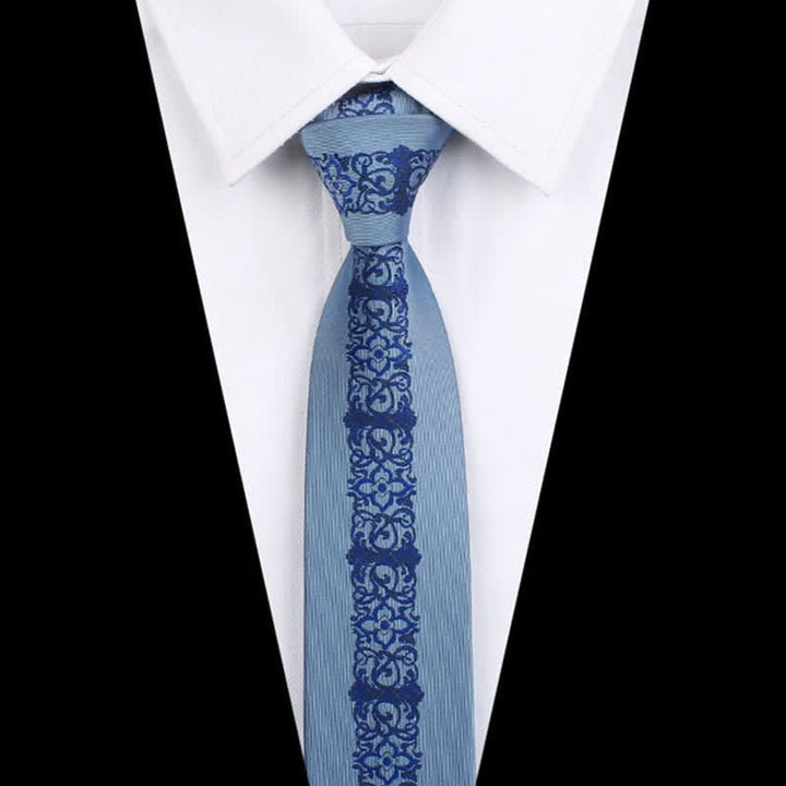 Cravate à rayures verticales patchwork moderne pour homme