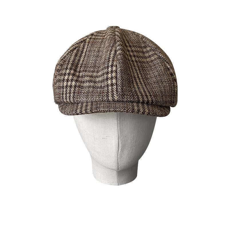 Béret octogonal à carreaux Ivy Gentlemen