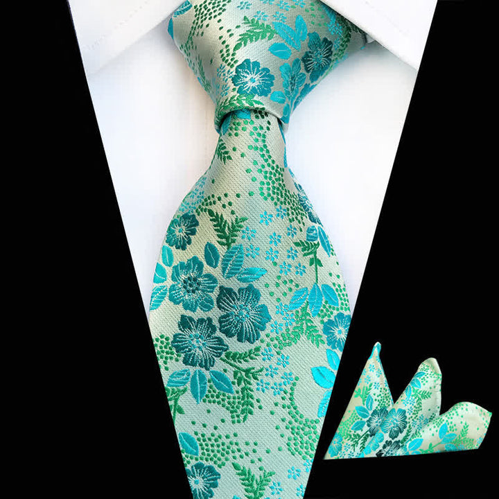 Lot de 2 cravates à fleurs de prunier pour homme