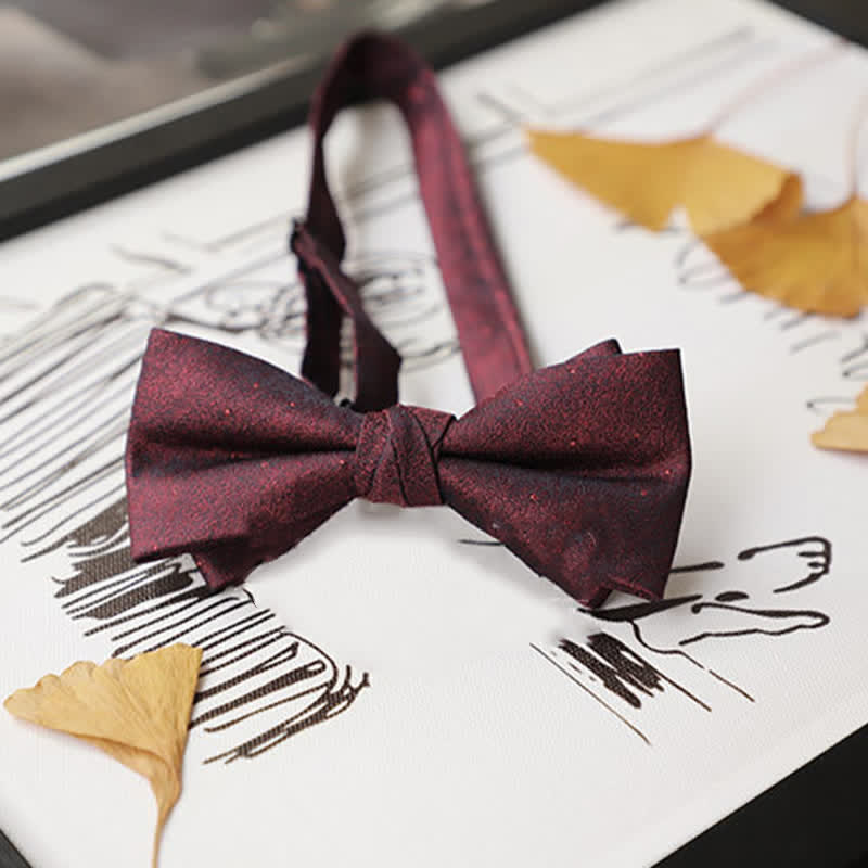Nœud papillon Gentleman pour homme de la série Burgundy
