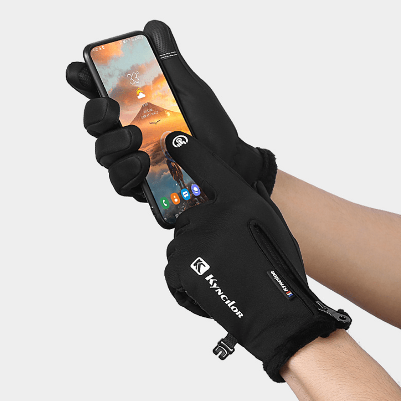 Gants tactiques à fermeture éclair et imperméables pour cyclisme en plein air