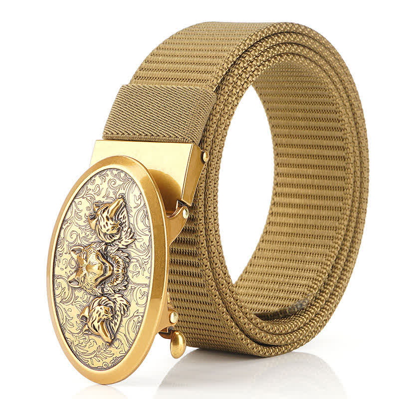 Ceinture en nylon simple pour hommes Hungry Wolves