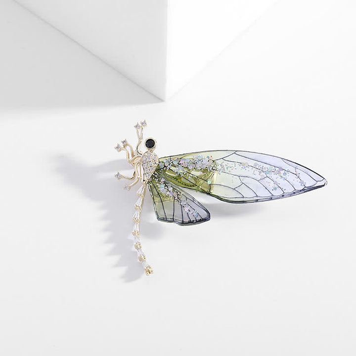 élégante Broche en forme d'insecte et de libellule pour femme